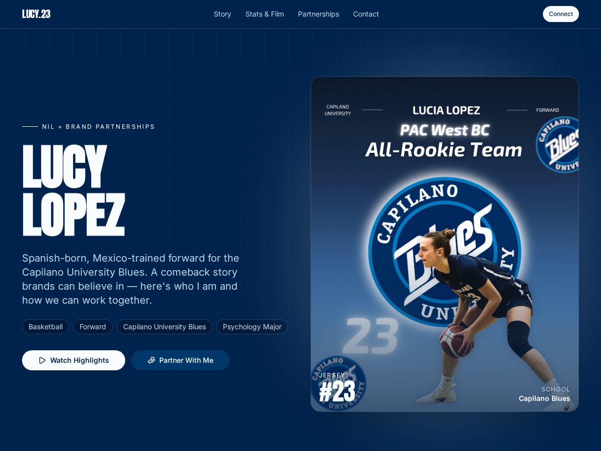 Lucy Lopez Athlete Opportunity Page